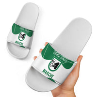 Personalized Italy Marche Slide Sandals Flag Style - Wonder Print Shop