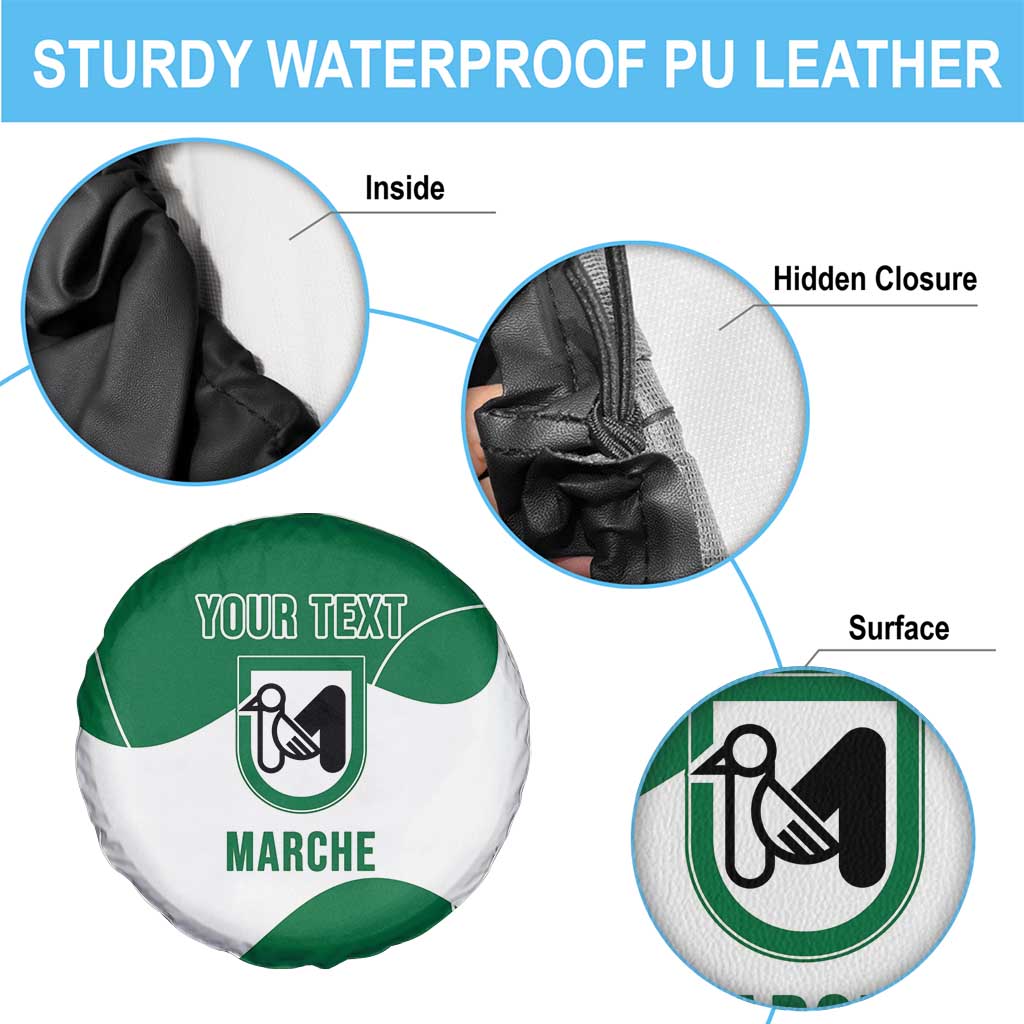 Personalized Italy Marche Spare Tire Cover Flag Style - Wonder Print Shop