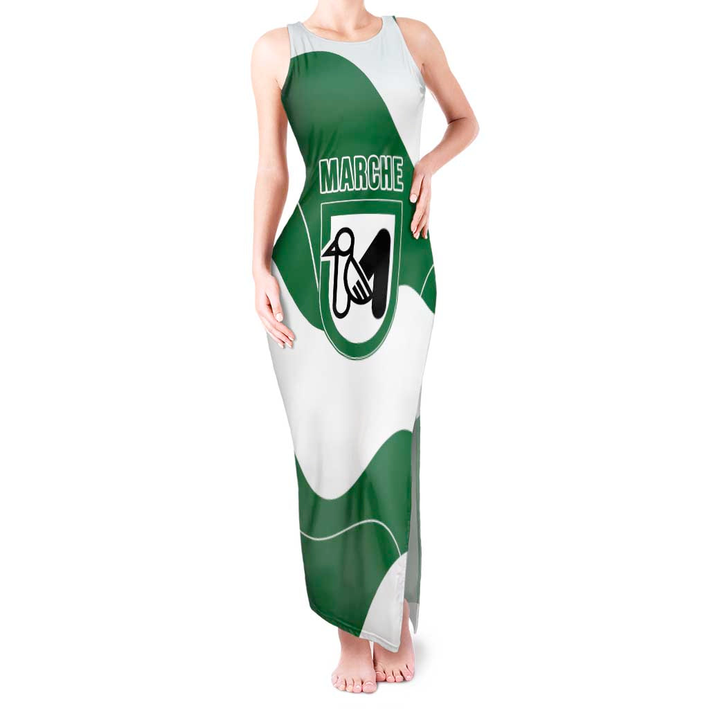 Personalized Italy Marche Tank Maxi Dress Flag Style - Wonder Print Shop