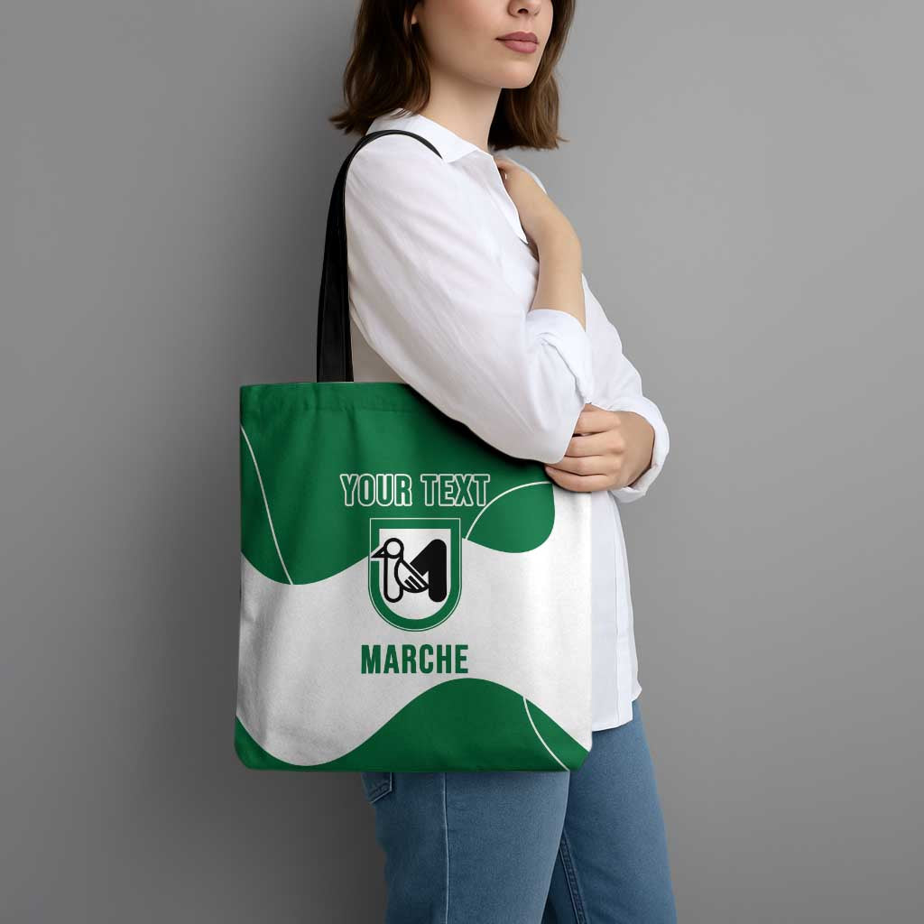 Personalized Italy Marche Tote Bag Flag Style - Wonder Print Shop