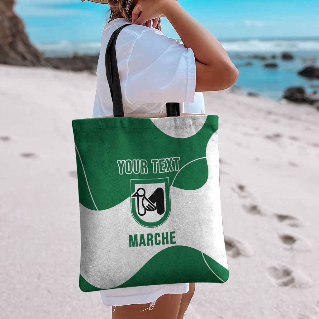 Personalized Italy Marche Tote Bag Flag Style - Wonder Print Shop