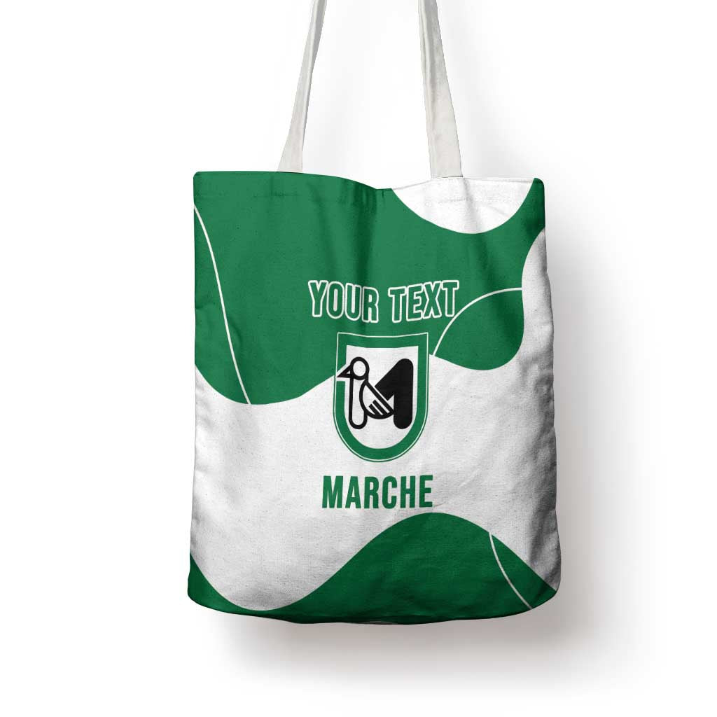 Personalized Italy Marche Tote Bag Flag Style - Wonder Print Shop
