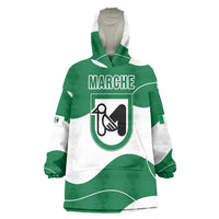 Personalized Italy Marche Wearable Blanket Hoodie Flag Style LT19