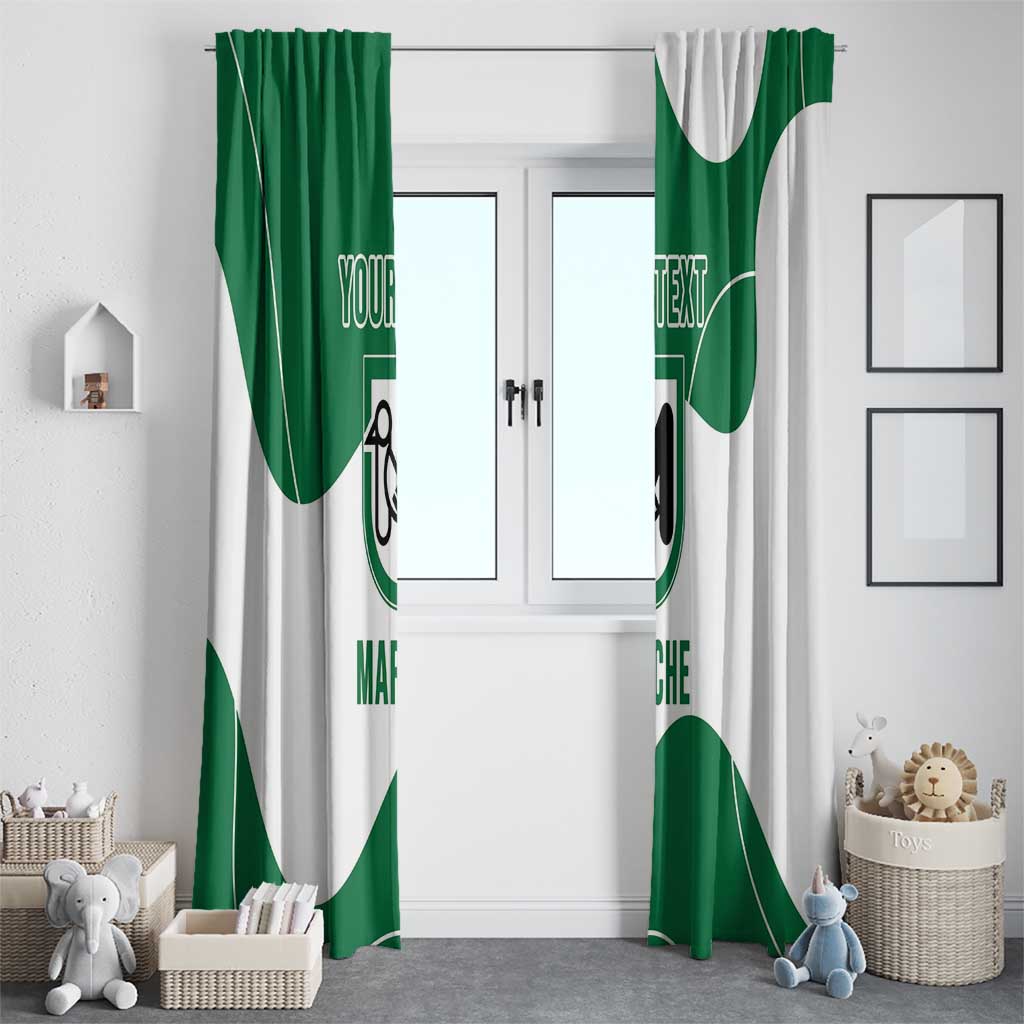 Personalized Italy Marche Window Curtain Flag Style - Wonder Print Shop