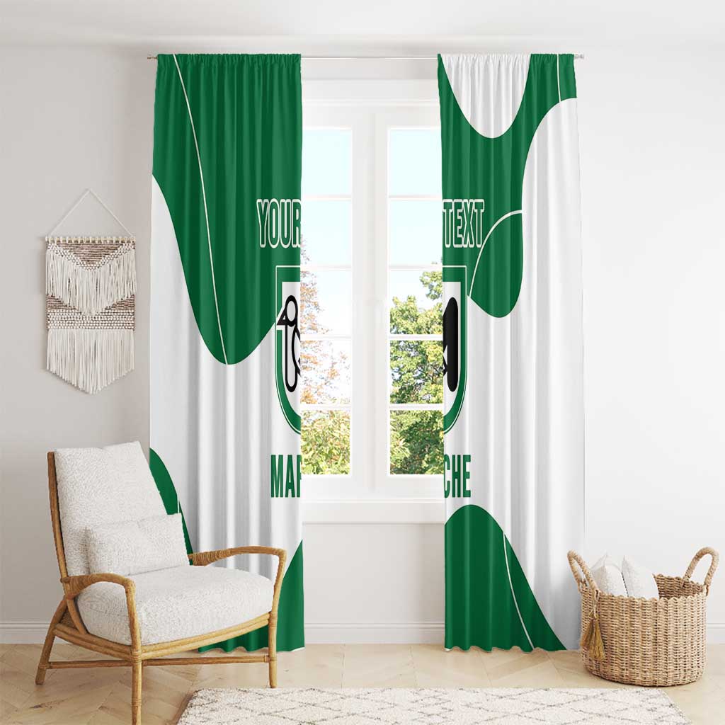 Personalized Italy Marche Window Curtain Flag Style - Wonder Print Shop