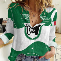 Personalized Italy Marche Women Casual Shirt Flag Style LT19