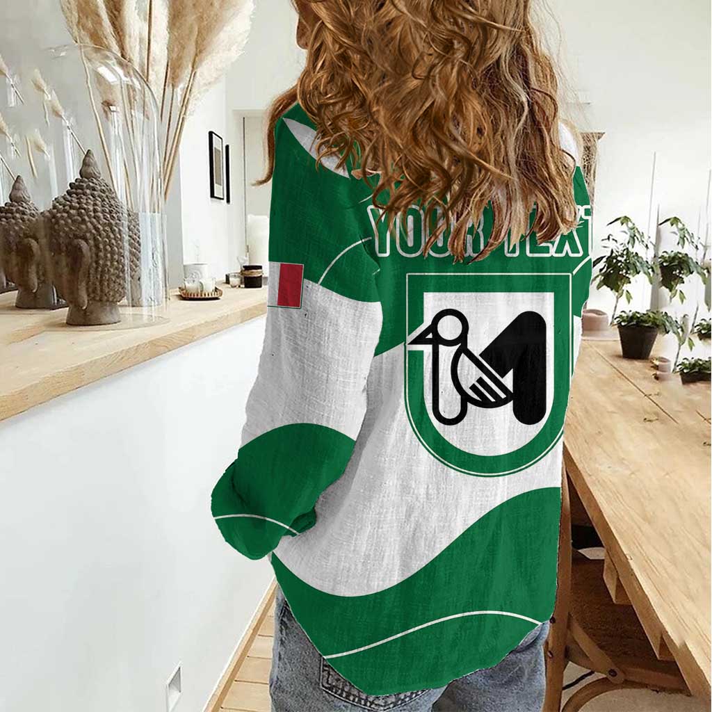 Personalized Italy Marche Women Casual Shirt Flag Style LT19