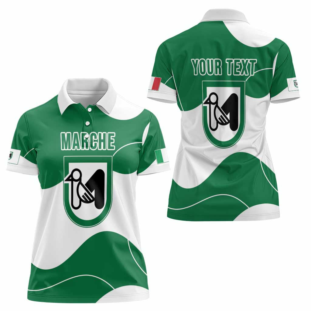 Personalized Italy Marche Women Polo Shirt Flag Style LT19
