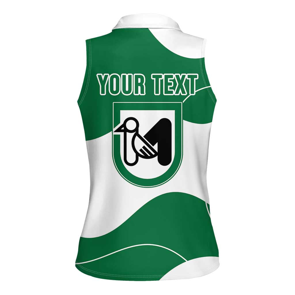 Personalized Italy Marche Women Sleeveless Polo Shirt Flag Style LT19