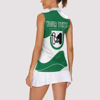 Personalized Italy Marche Women Sleeveless Polo Shirt Flag Style LT19