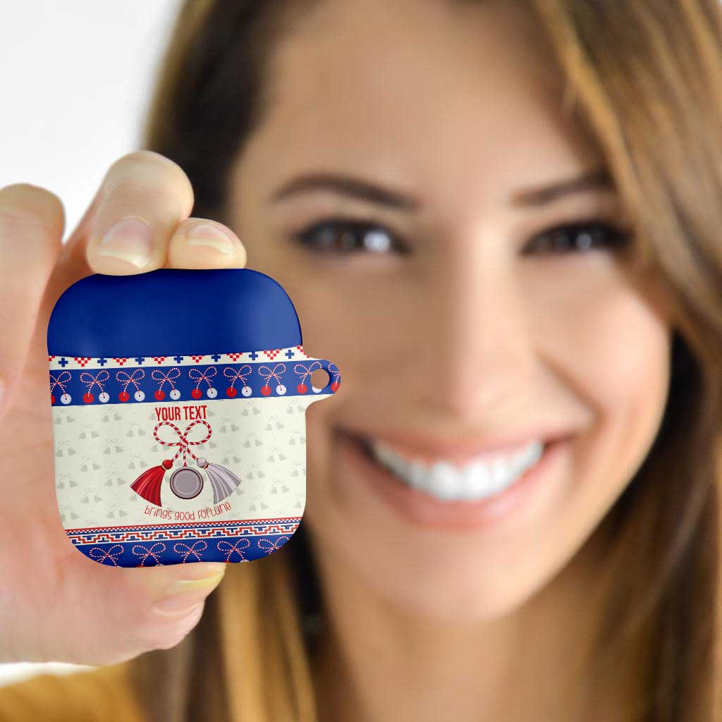 Personalized Moldova Christmas AirPods Case Martisor Moldova Traditional - Wonder Print Shop