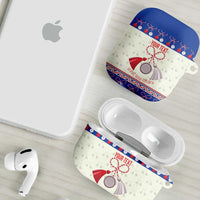 Personalized Moldova Christmas AirPods Case Martisor Moldova Traditional - Wonder Print Shop
