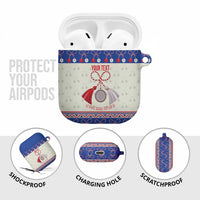 Personalized Moldova Christmas AirPods Case Martisor Moldova Traditional - Wonder Print Shop
