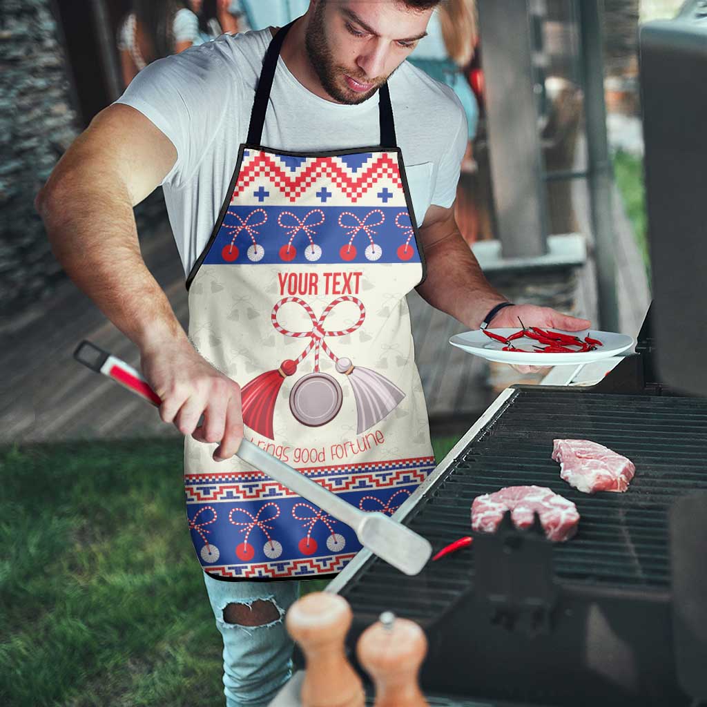 Personalized Moldova Christmas Apron Martisor Moldova Traditional - Wonder Print Shop