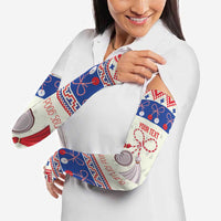 Personalized Moldova Christmas Arm Sleeves Martisor Moldova Traditional - Wonder Print Shop