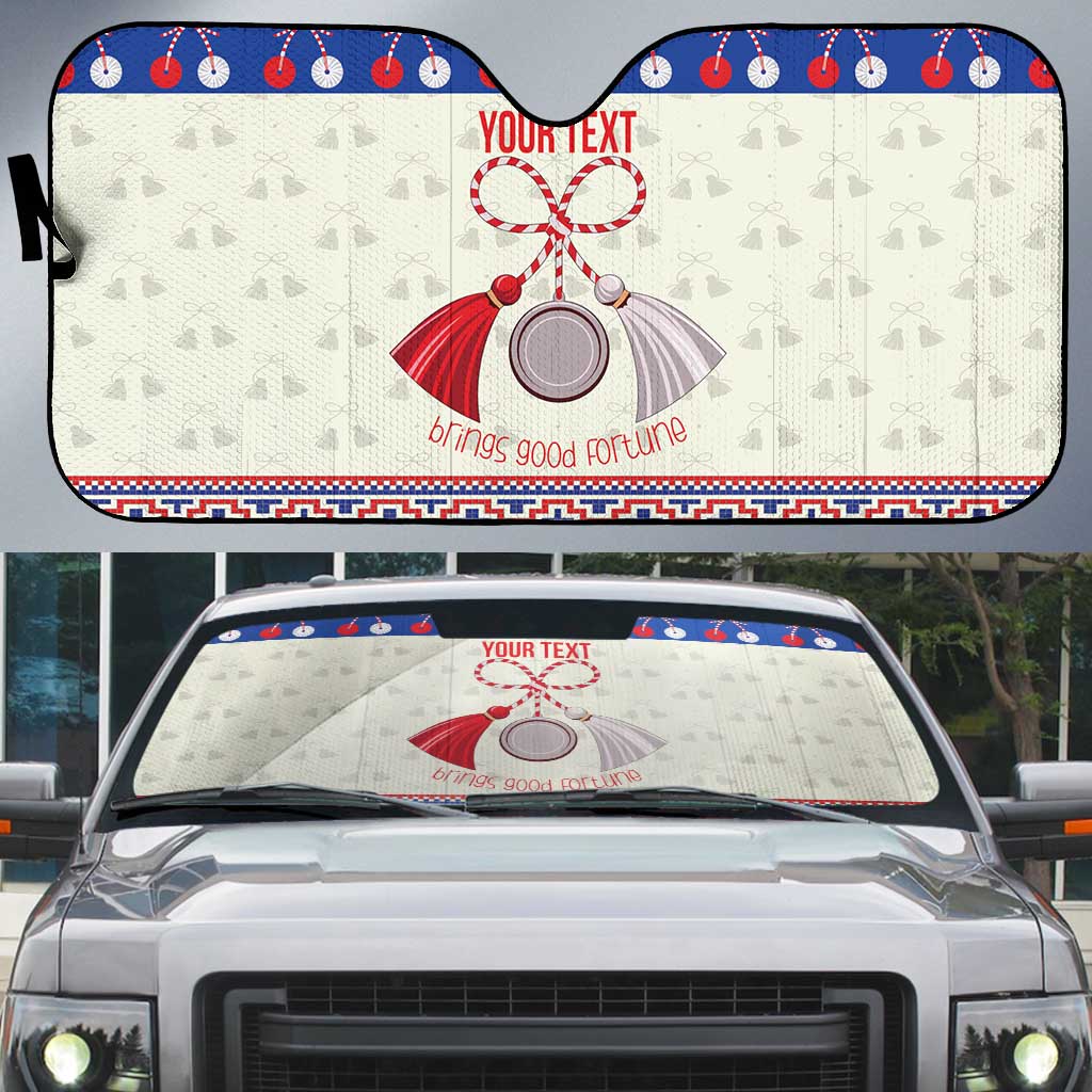 Personalized Moldova Christmas Auto Sun Shade Martisor Moldova Traditional - Wonder Print Shop