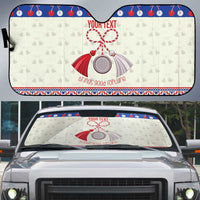Personalized Moldova Christmas Auto Sun Shade Martisor Moldova Traditional - Wonder Print Shop