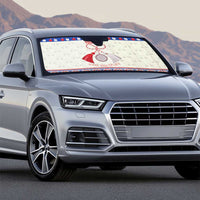 Personalized Moldova Christmas Auto Sun Shade Martisor Moldova Traditional - Wonder Print Shop