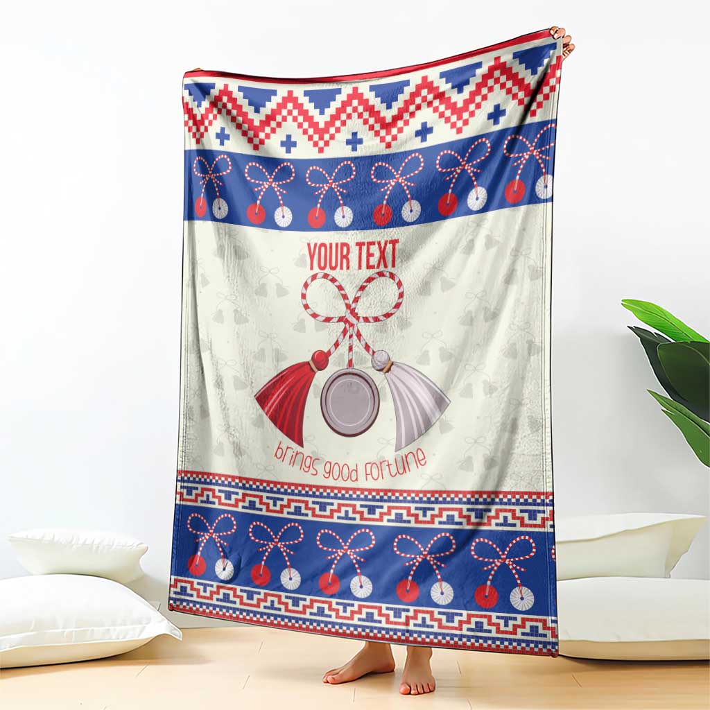 Personalized Moldova Christmas Blanket Martisor Moldova Traditional - Wonder Print Shop