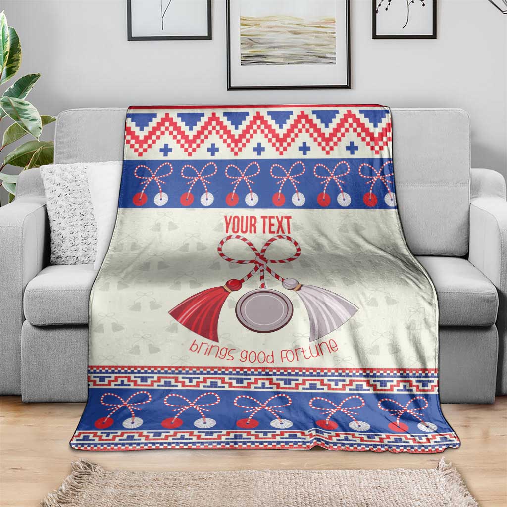 Personalized Moldova Christmas Blanket Martisor Moldova Traditional - Wonder Print Shop