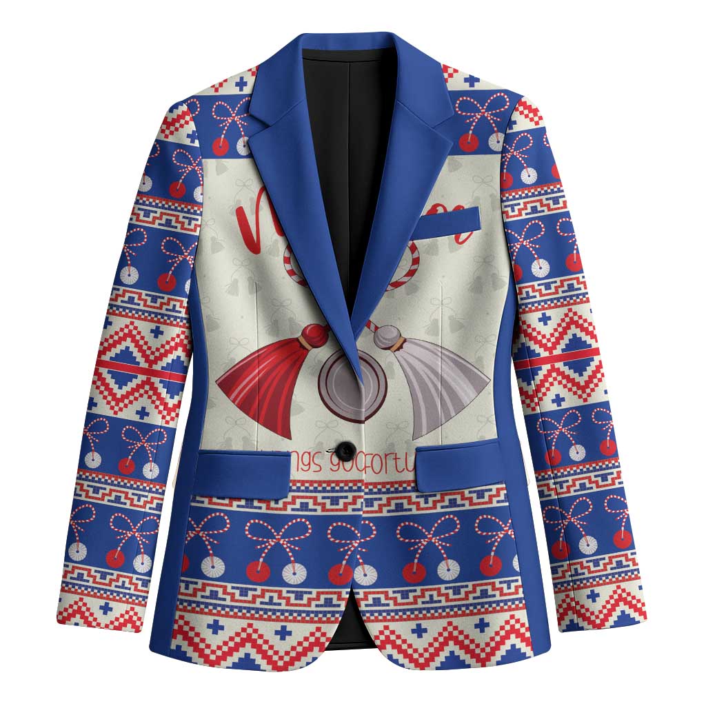 Personalized Moldova Christmas Blazer Martisor Moldova Traditional - Wonder Print Shop