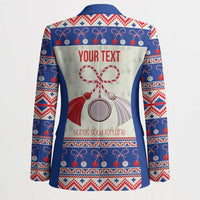 Personalized Moldova Christmas Blazer Martisor Moldova Traditional - Wonder Print Shop