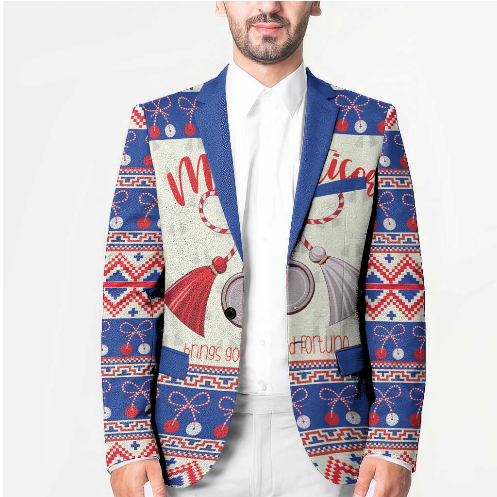 Personalized Moldova Christmas Blazer Martisor Moldova Traditional - Wonder Print Shop