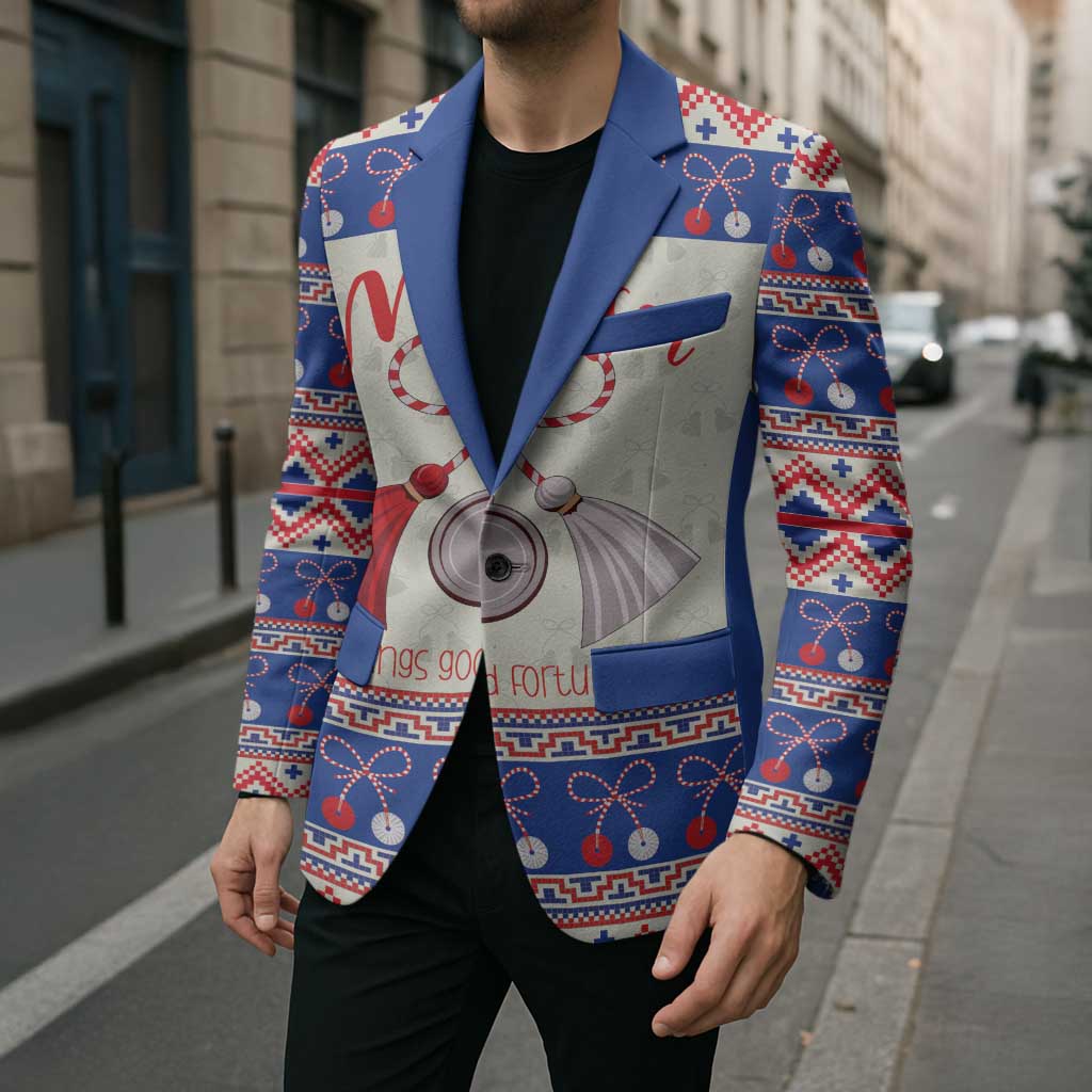 Personalized Moldova Christmas Blazer Martisor Moldova Traditional - Wonder Print Shop