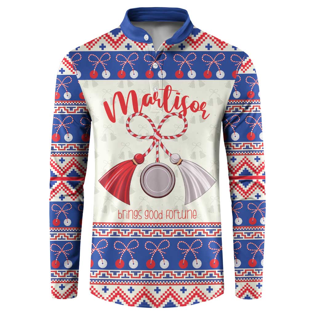 Personalized Moldova Christmas Button Sweatshirt Martisor Moldova Traditional - Wonder Print Shop