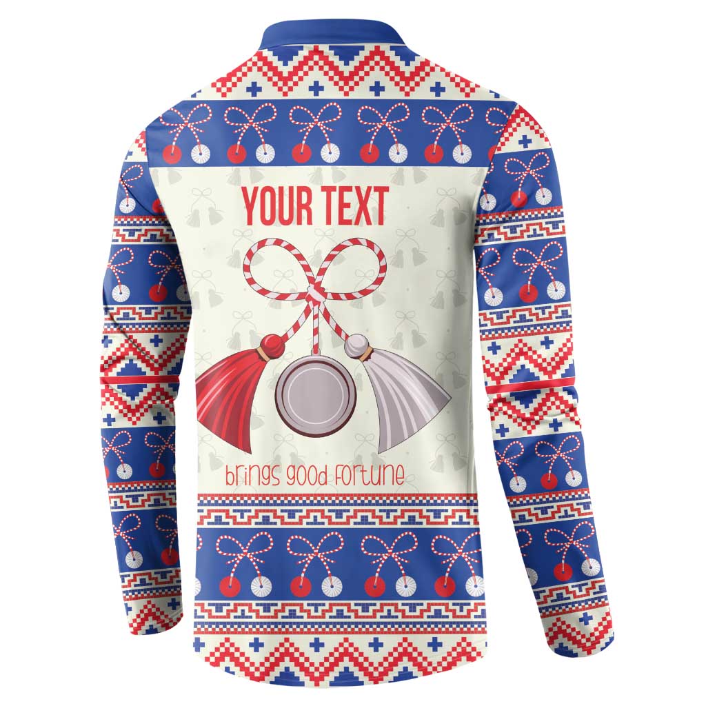 Personalized Moldova Christmas Button Sweatshirt Martisor Moldova Traditional - Wonder Print Shop