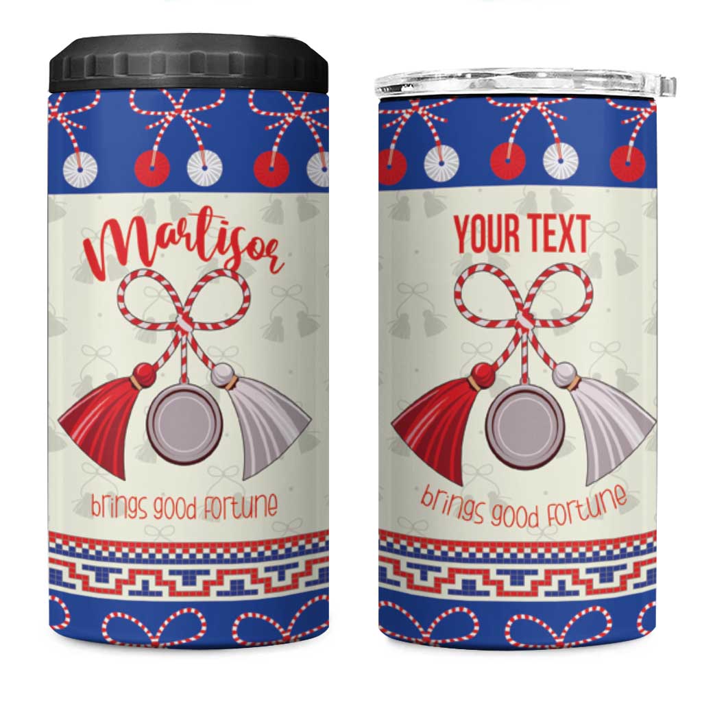 Personalized Moldova Christmas 4 in 1 Can Cooler Tumbler Martisor Moldova Traditional - Wonder Print Shop