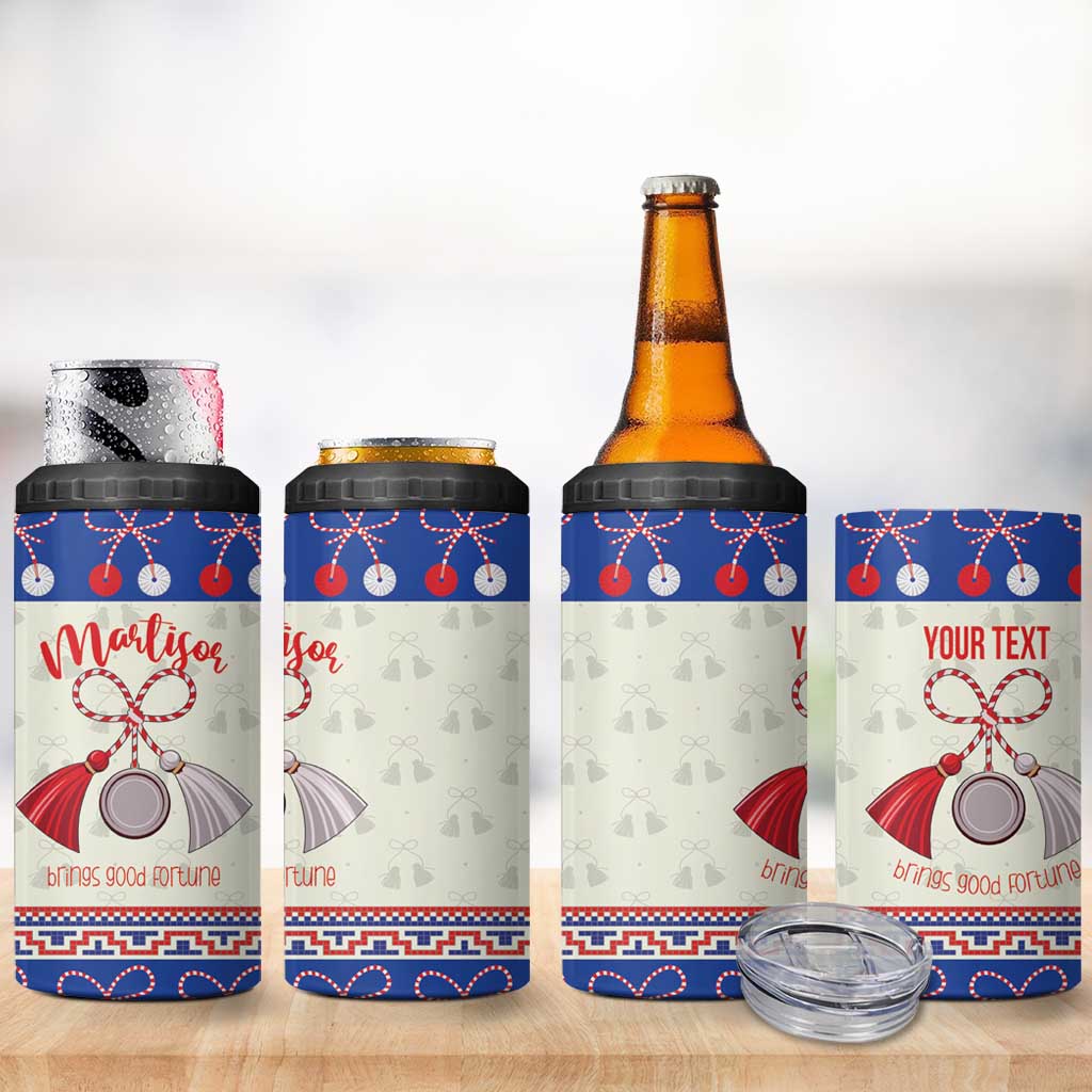 Personalized Moldova Christmas 4 in 1 Can Cooler Tumbler Martisor Moldova Traditional - Wonder Print Shop