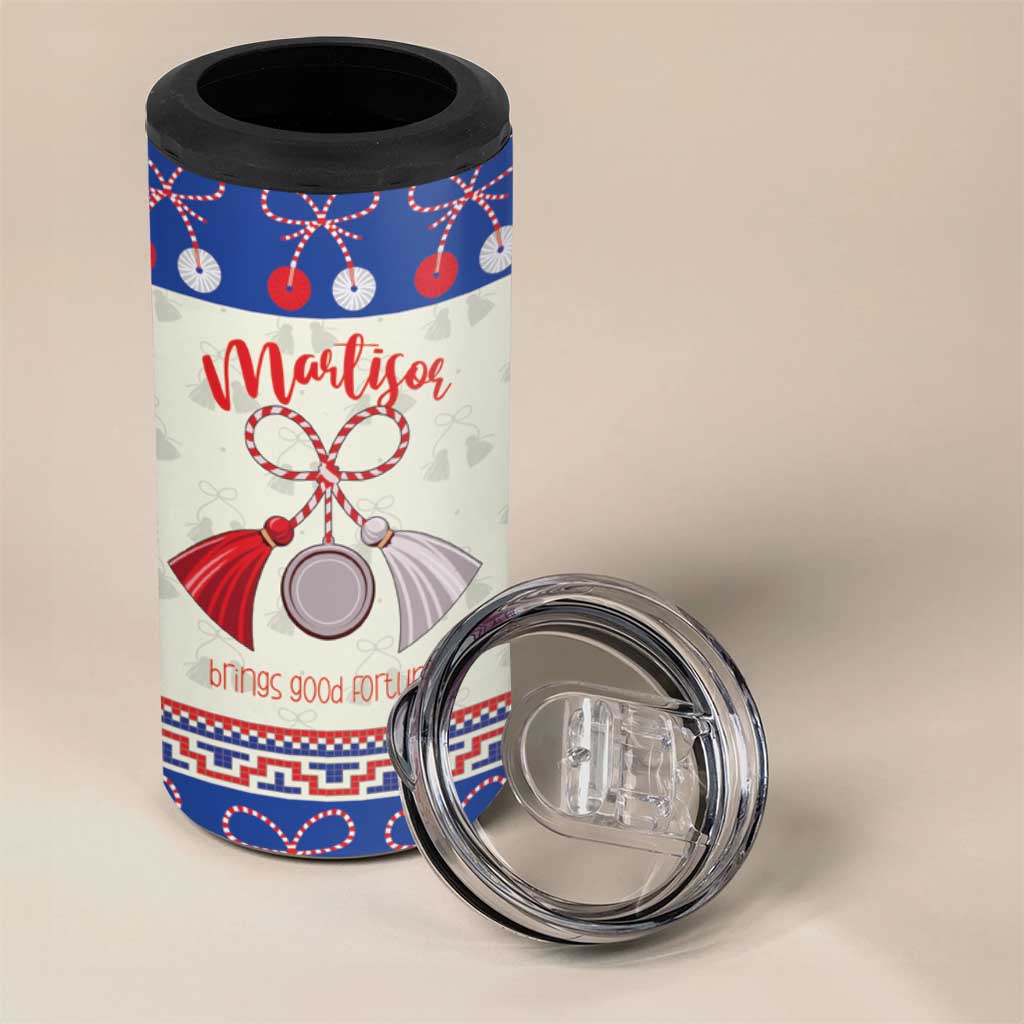 Personalized Moldova Christmas 4 in 1 Can Cooler Tumbler Martisor Moldova Traditional - Wonder Print Shop