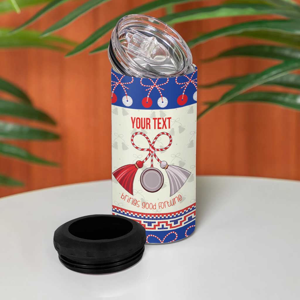 Personalized Moldova Christmas 4 in 1 Can Cooler Tumbler Martisor Moldova Traditional - Wonder Print Shop