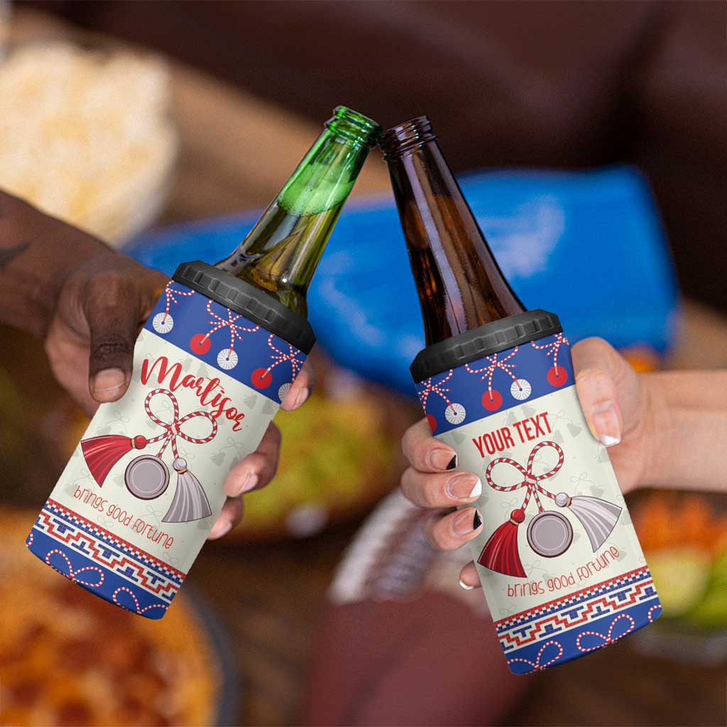 Personalized Moldova Christmas 4 in 1 Can Cooler Tumbler Martisor Moldova Traditional - Wonder Print Shop