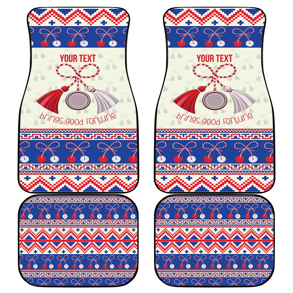 Personalized Moldova Christmas Car Mats Martisor Moldova Traditional - Wonder Print Shop