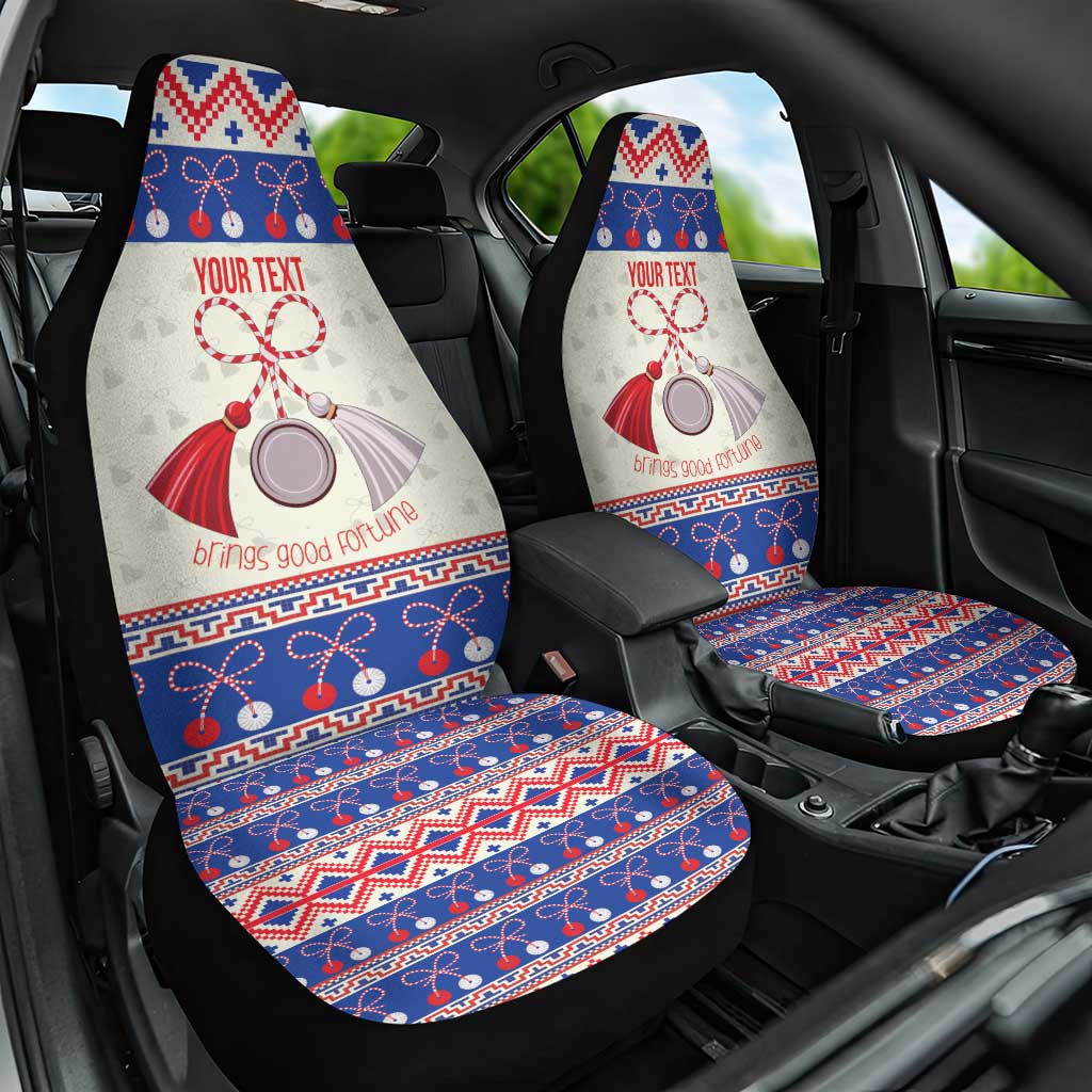 Personalized Moldova Christmas Car Seat Cover Martisor Moldova Traditional - Wonder Print Shop