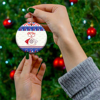 Personalized Moldova Christmas Ceramic Ornament Martisor Moldova Traditional - Wonder Print Shop