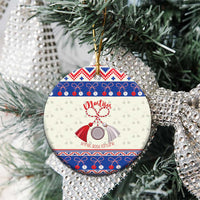 Personalized Moldova Christmas Ceramic Ornament Martisor Moldova Traditional - Wonder Print Shop