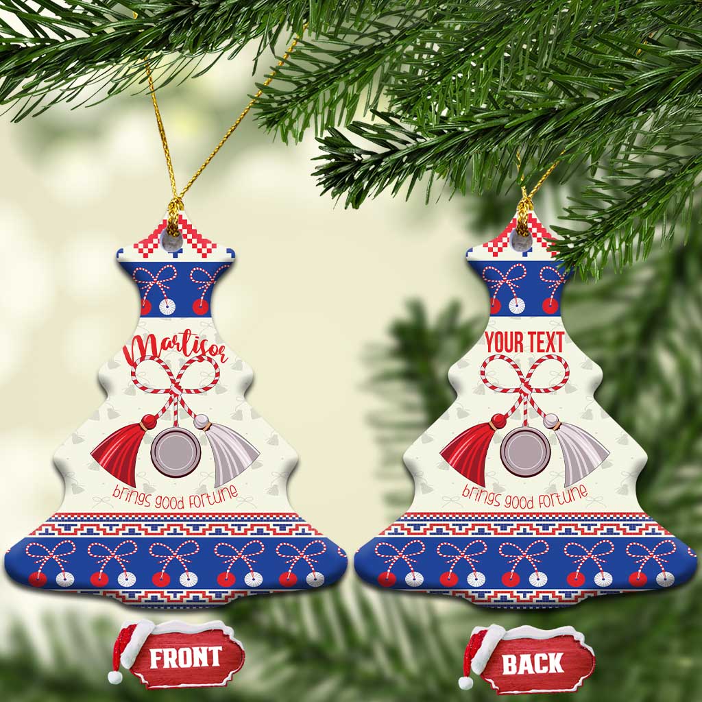 Personalized Moldova Christmas Ceramic Ornament Martisor Moldova Traditional - Wonder Print Shop