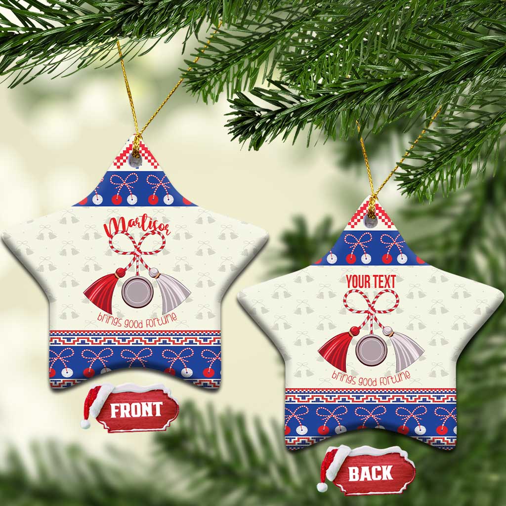 Personalized Moldova Christmas Ceramic Ornament Martisor Moldova Traditional - Wonder Print Shop