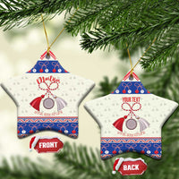 Personalized Moldova Christmas Ceramic Ornament Martisor Moldova Traditional - Wonder Print Shop