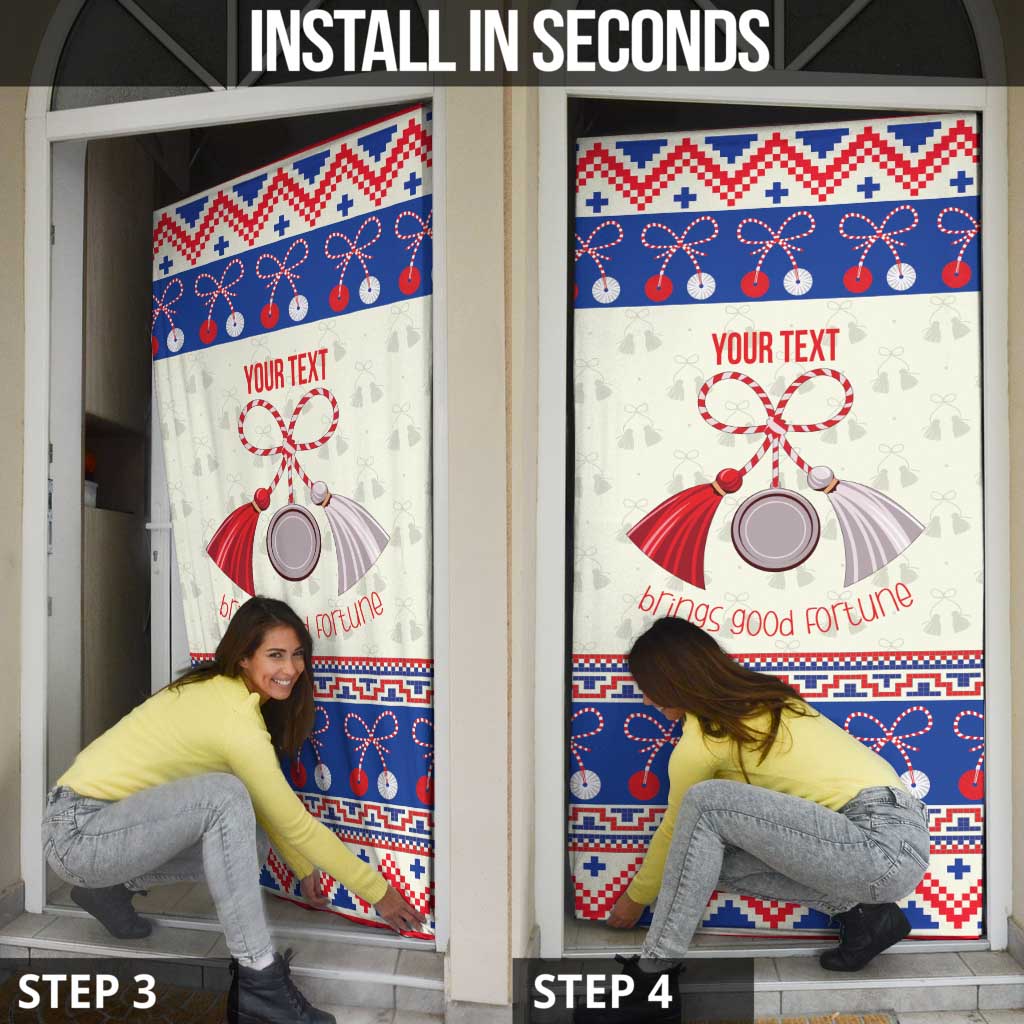 Personalized Moldova Christmas Door Cover Martisor Moldova Traditional - Wonder Print Shop