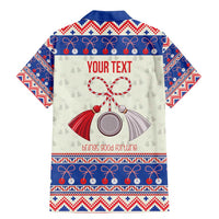 Personalized Moldova Christmas Family Matching Mermaid Dress and Hawaiian Shirt Martisor Moldova Traditional - Wonder Print Shop