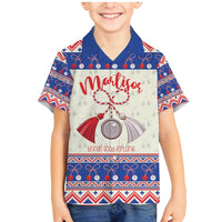 Personalized Moldova Christmas Family Matching Mermaid Dress and Hawaiian Shirt Martisor Moldova Traditional - Wonder Print Shop