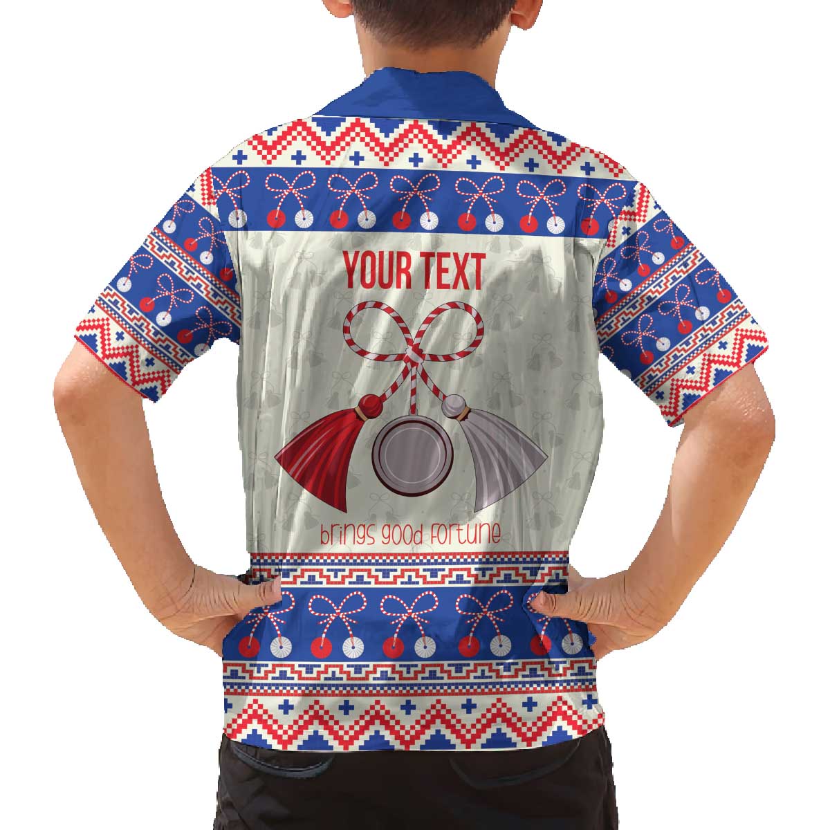 Personalized Moldova Christmas Family Matching Off The Shoulder Long Sleeve Dress and Hawaiian Shirt Martisor Moldova Traditional - Wonder Print Shop