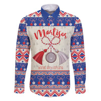 Personalized Moldova Christmas Family Matching Off The Shoulder Long Sleeve Dress and Hawaiian Shirt Martisor Moldova Traditional - Wonder Print Shop