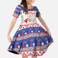 Personalized Moldova Christmas Family Matching Off Shoulder Maxi Dress and Hawaiian Shirt Martisor Moldova Traditional - Wonder Print Shop