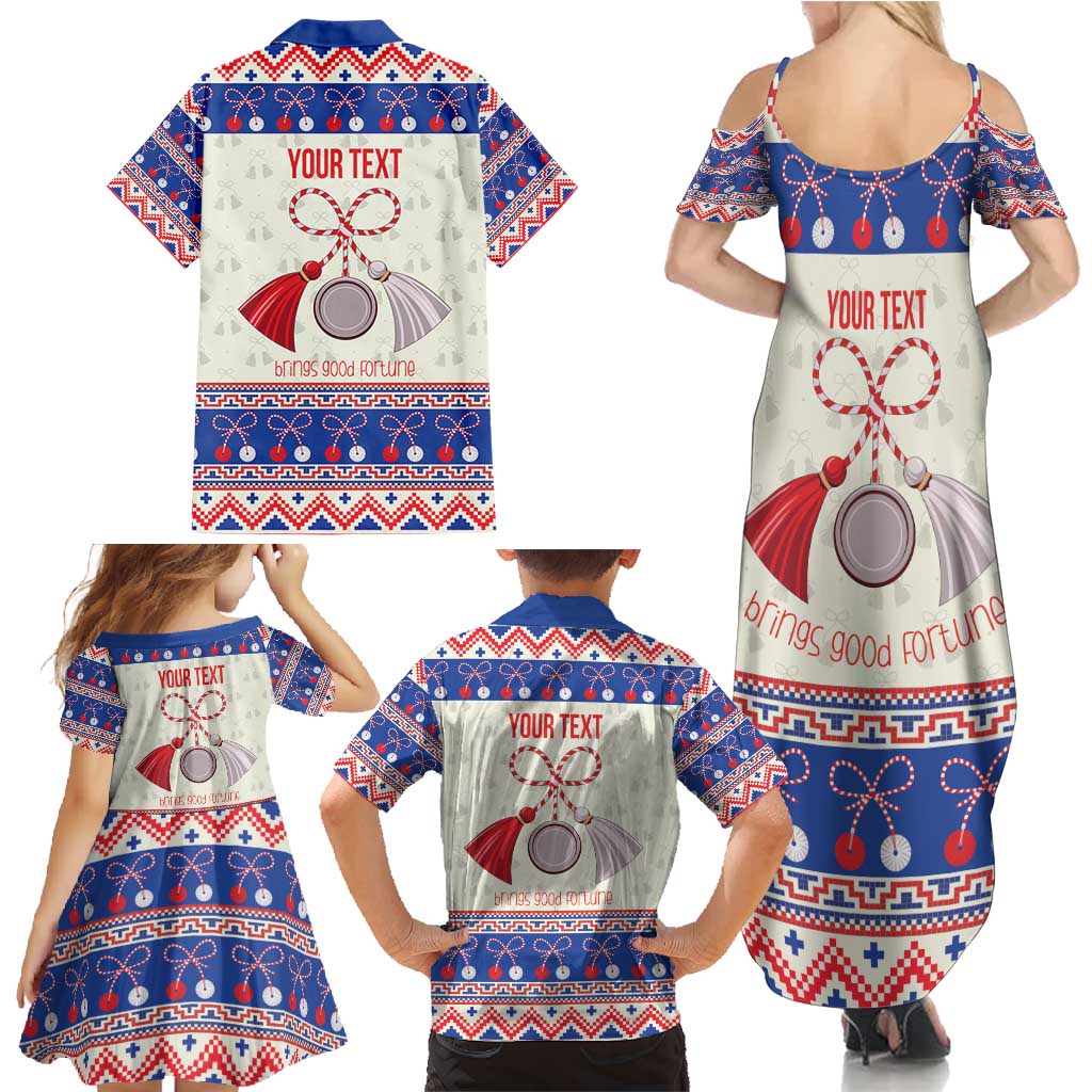 Personalized Moldova Christmas Family Matching Summer Maxi Dress and Hawaiian Shirt Martisor Moldova Traditional - Wonder Print Shop