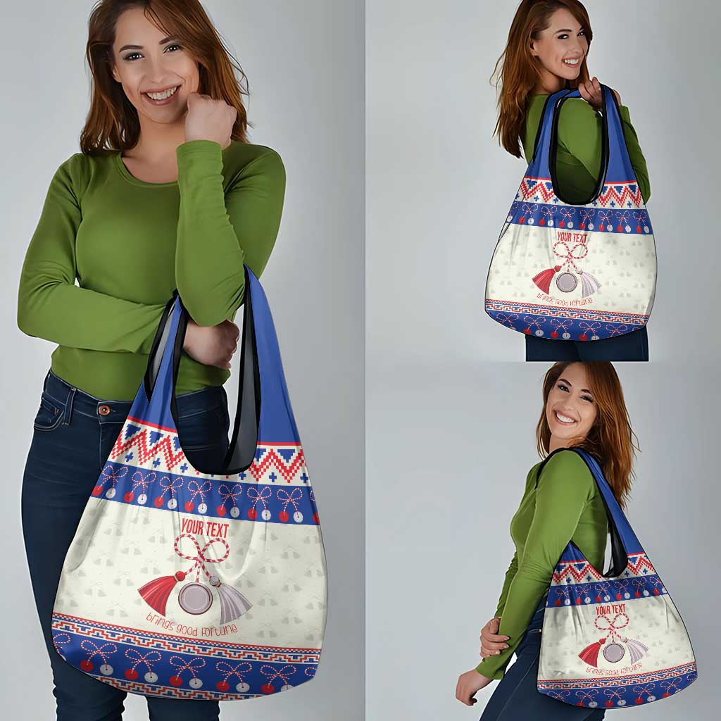 Personalized Moldova Christmas Grocery Bag Martisor Moldova Traditional - Wonder Print Shop
